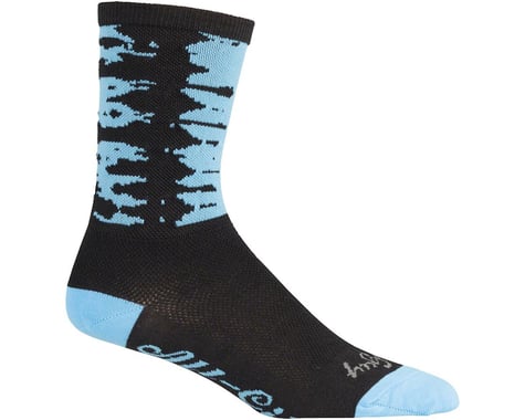 All-City Darker Wave Socks (Black/Blue)